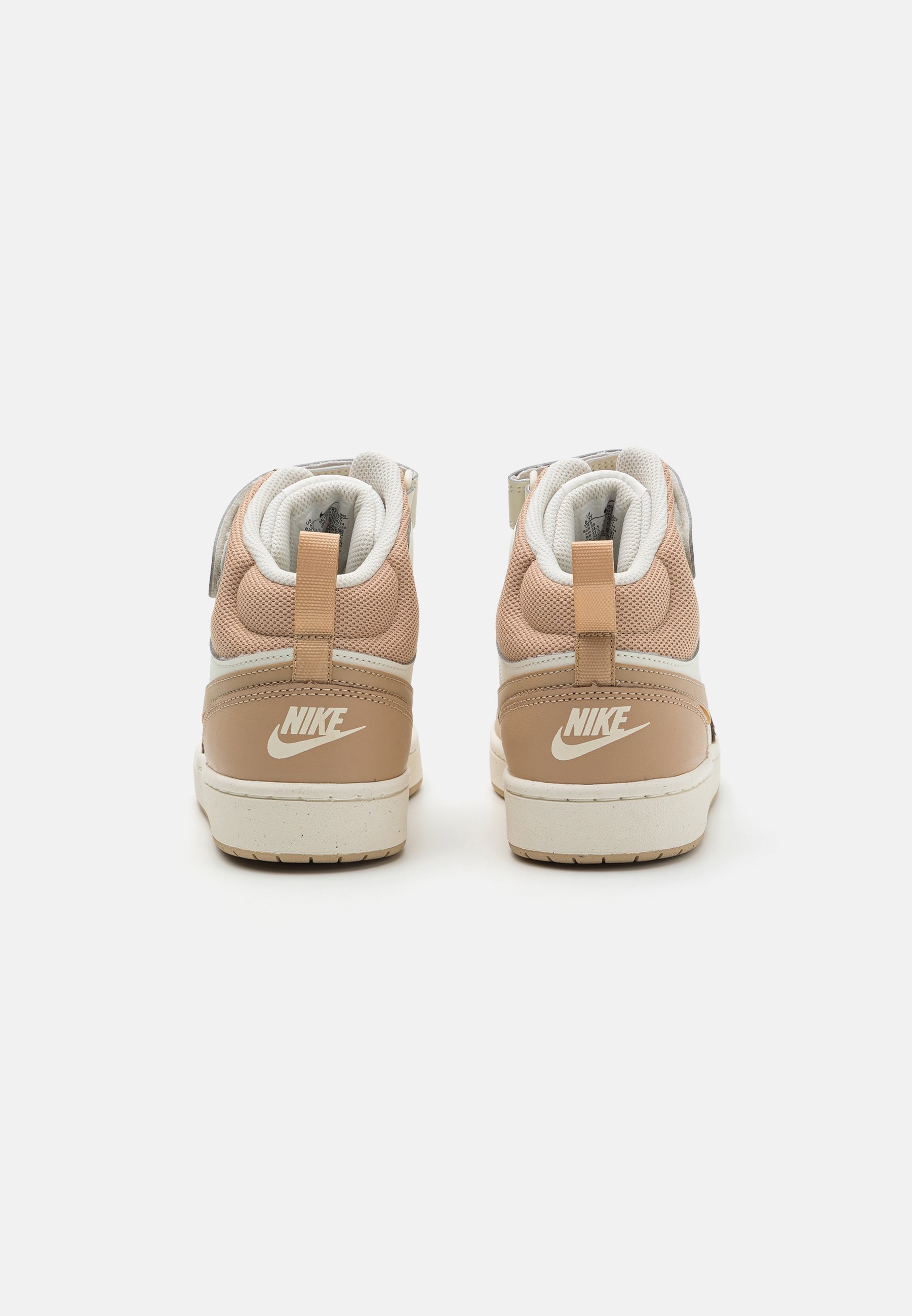 Nike Sportswear COURT BOROUGH MID 2 UNISEX - Hoge sneakers - licht ivoor/hennep/zeilgroen