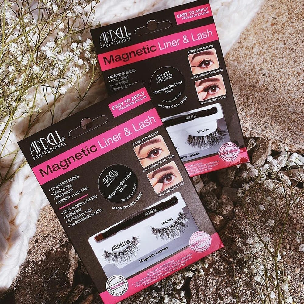 Ardell Kit de Faux-Cils magnétiques avec Gel Liner Noir (2gr) Wispies