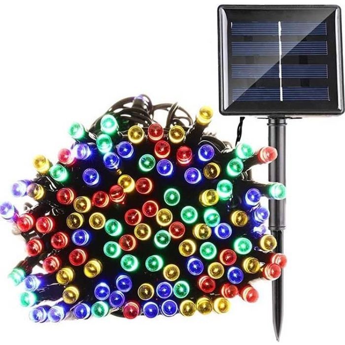 Guirlande lumineuse - LYT® - 22m - 200 LEDs - Multi couleur - Solaire
