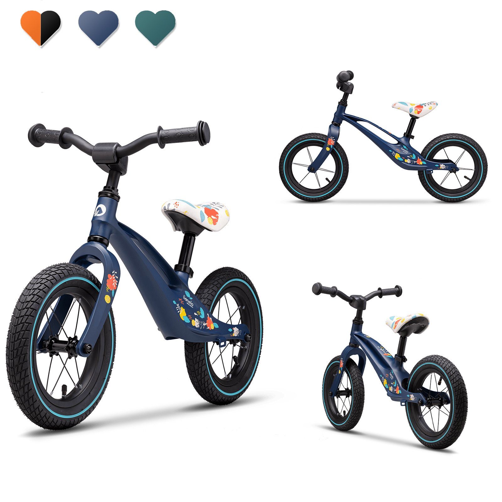 Lionelo loopfiets Lionelo Bart Air ultralichte loopfiets Magnesium frame vanaf 2 jaar 30 cm