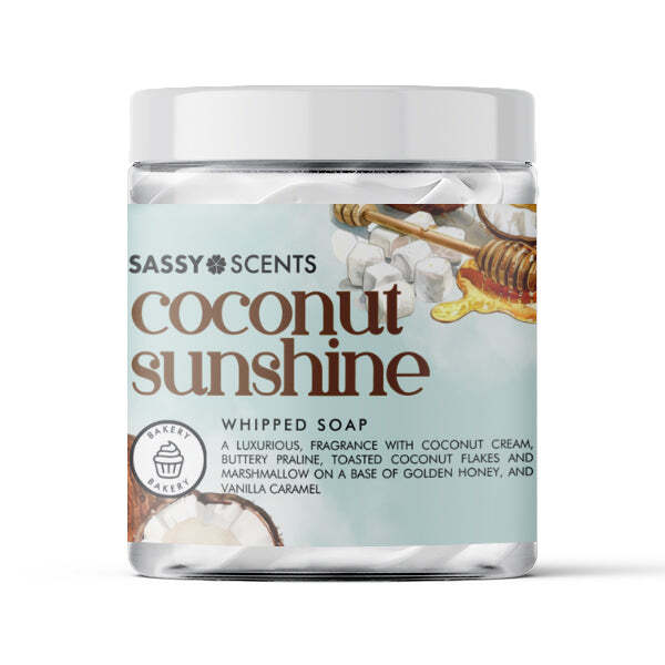 Jabón batido Sassy Scents Coconut Sunshine 115 g
