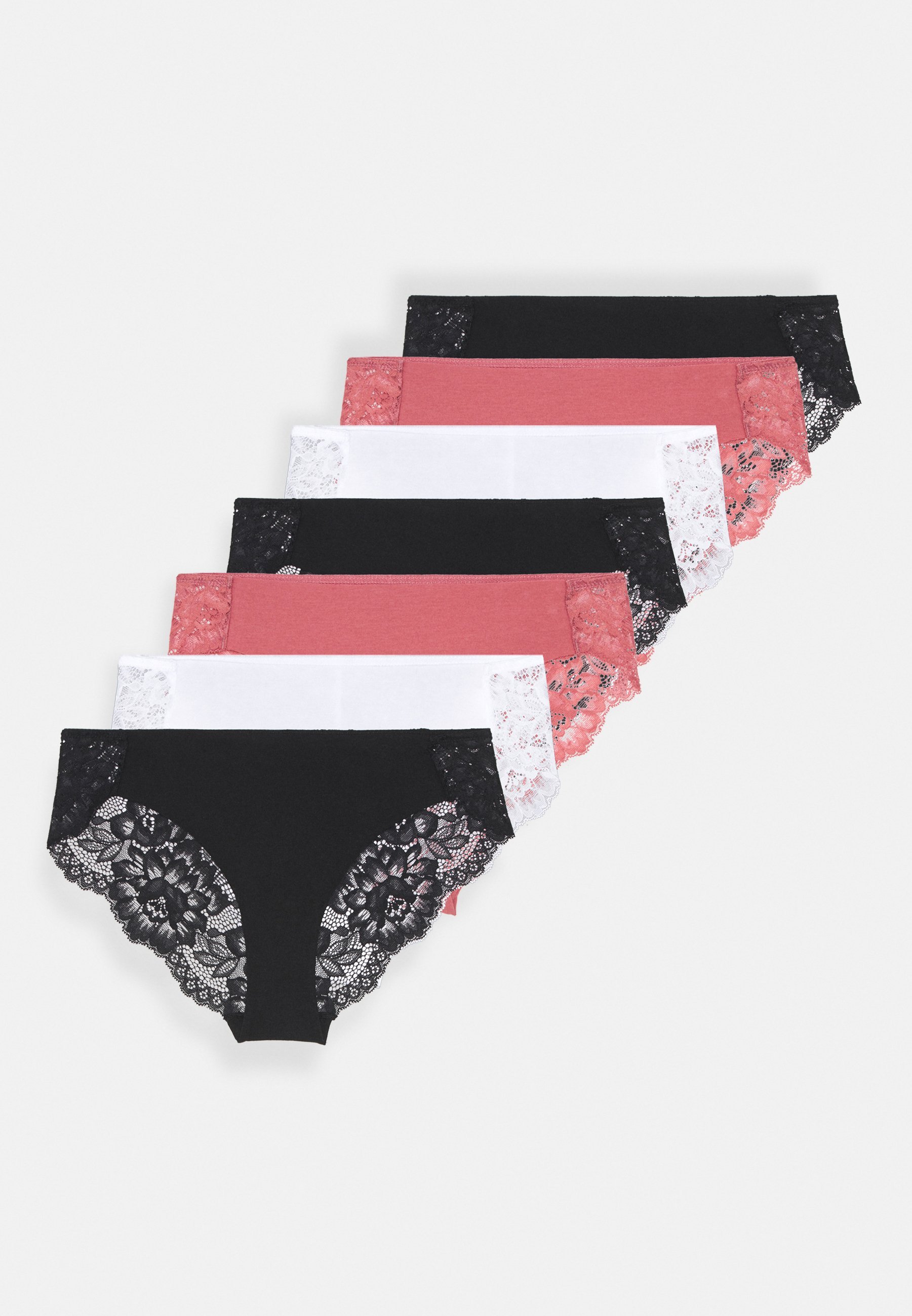 Anna Field 7er-Pack – Slips – rosa/weiß/schwarz