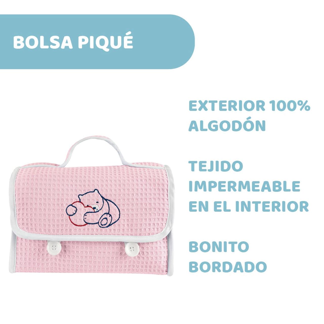 Kosmetiktasche aus Piqué