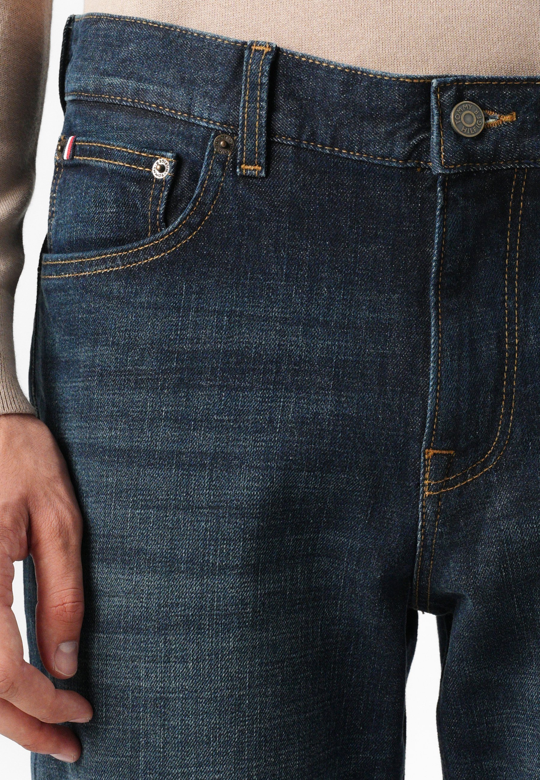 Džíny Straight Denton - black blue