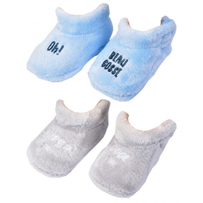 Scarpine per neonati - OZABI - Confezione da 2 paia 0886 BAMBINI - Blu - Unisex - Calde e comode