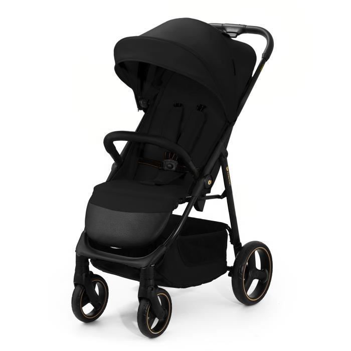 Cochecito Kinderkraft TRIG 3 ONYX negro, plegable, manejo con una sola mano