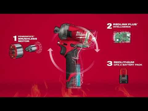 Chave de impacto hidráulica sem escova MILWAUKEE FUEL™ SURGE de 12V com encaixe hexagonal de 1/4