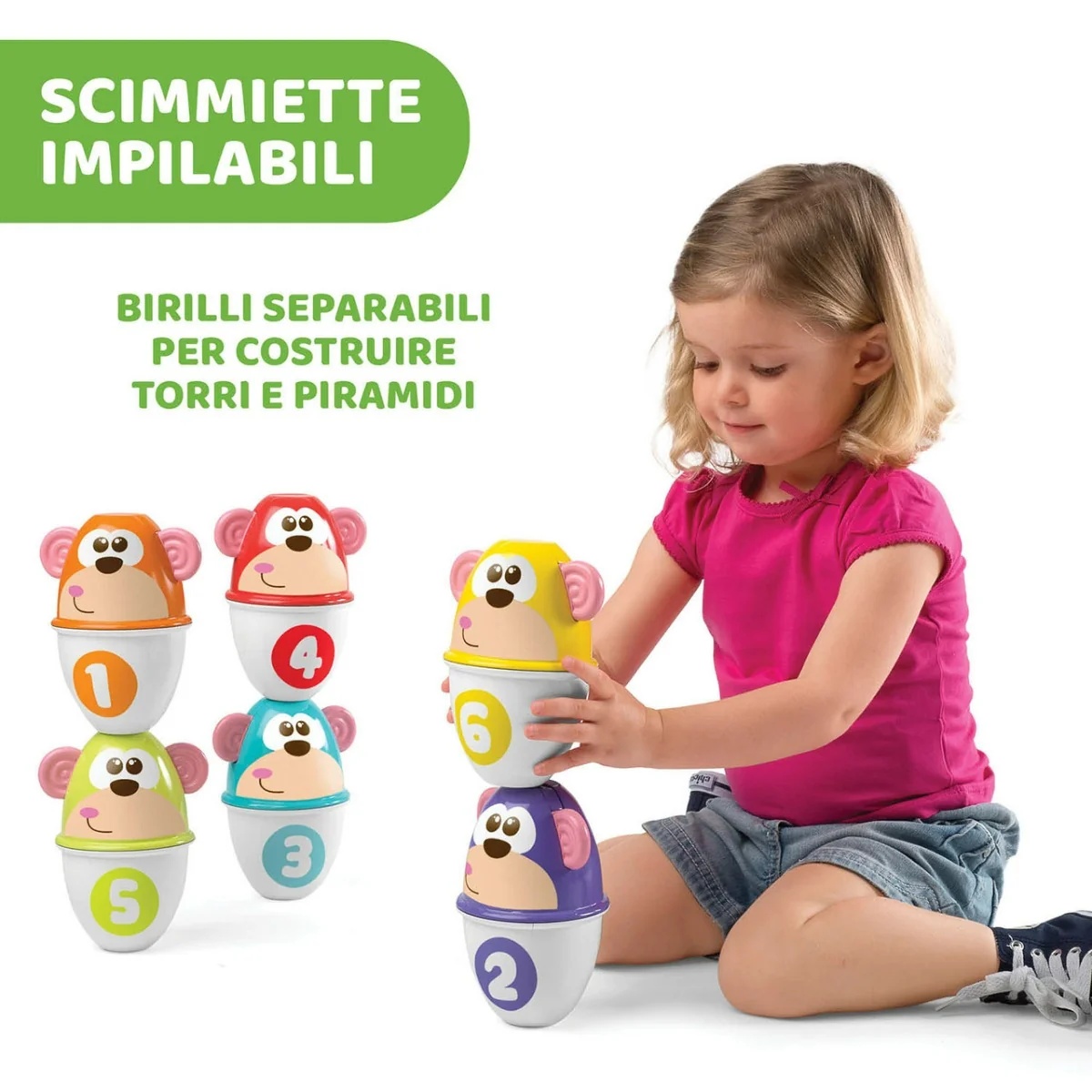CHICCO Monkey Strike Bowling-Spiel ab 18 Monaten