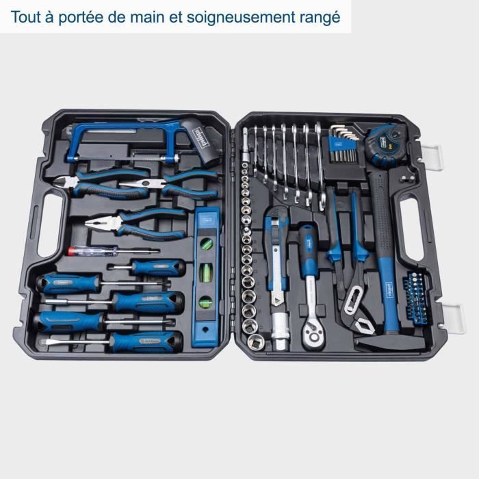 MALLETTE À OUTILS COMPLETE DE 97 PIÈCES  WZK120 chrome vanadium- SCHEPPACH