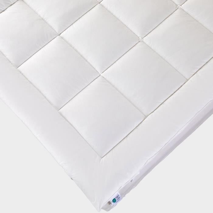 Cubrecolchón - HOMESCAPES - 160x200 cm - Lana merino - 800 g/m² - Hipoalergénico - Termorregulador