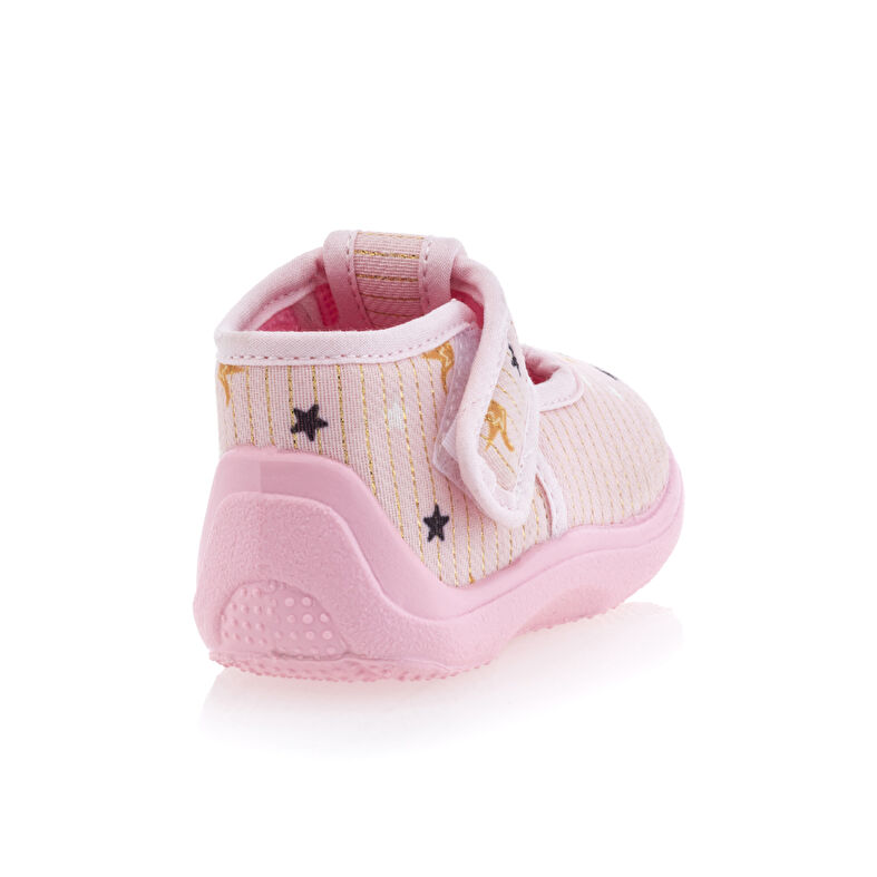 Rosa tofflor för babyflicka