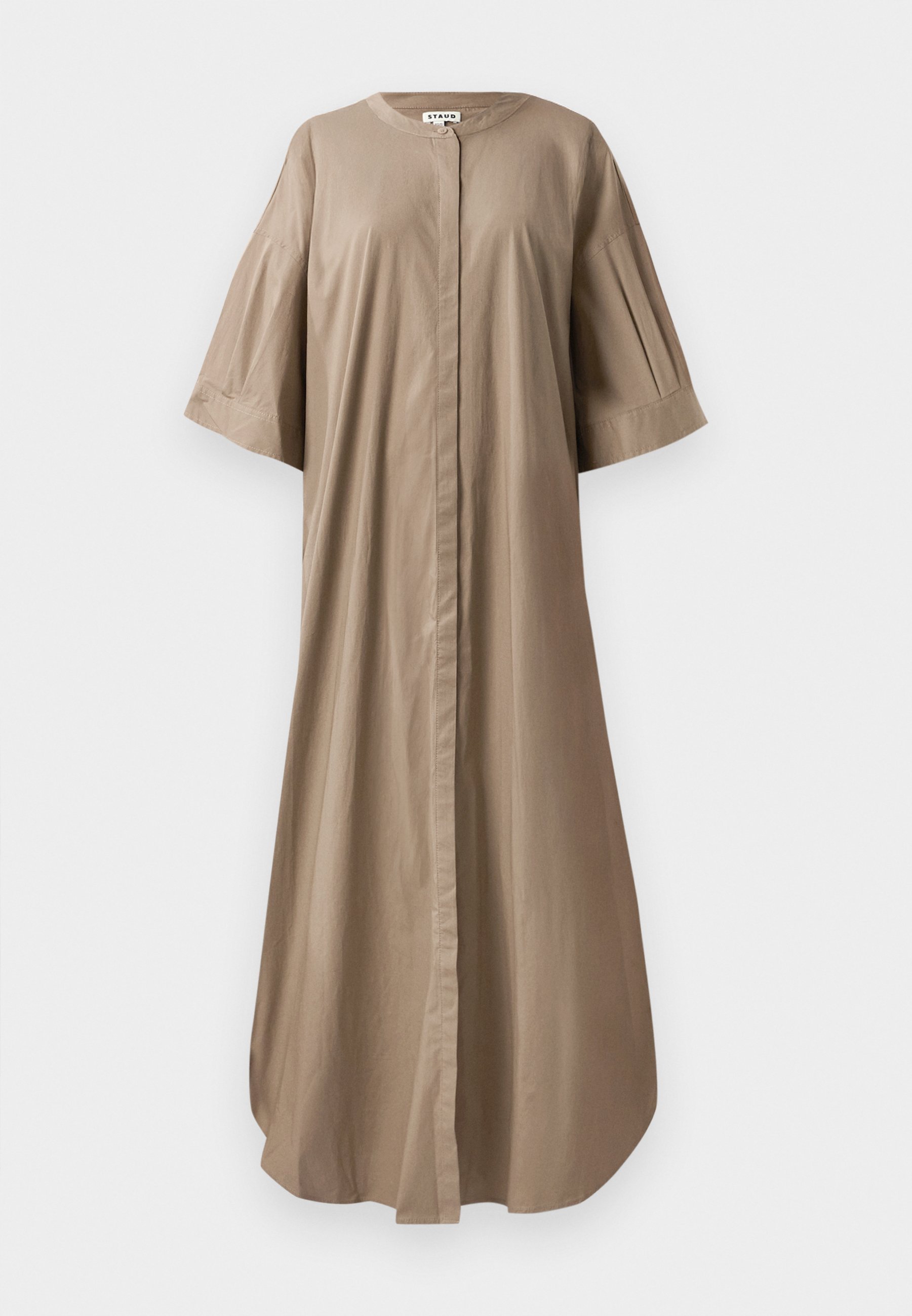 Vestido longo Staud Enzo - Vestido camisa - taupe