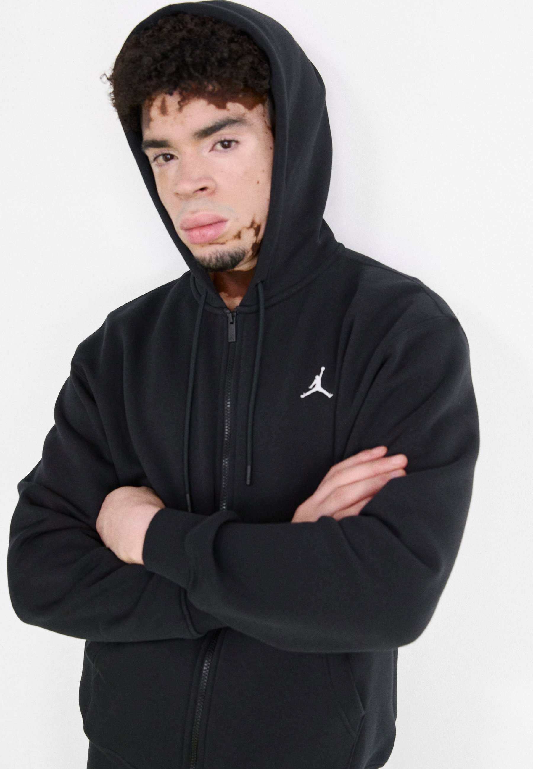 Jordan-sweatshirt met rits - zwart/wit