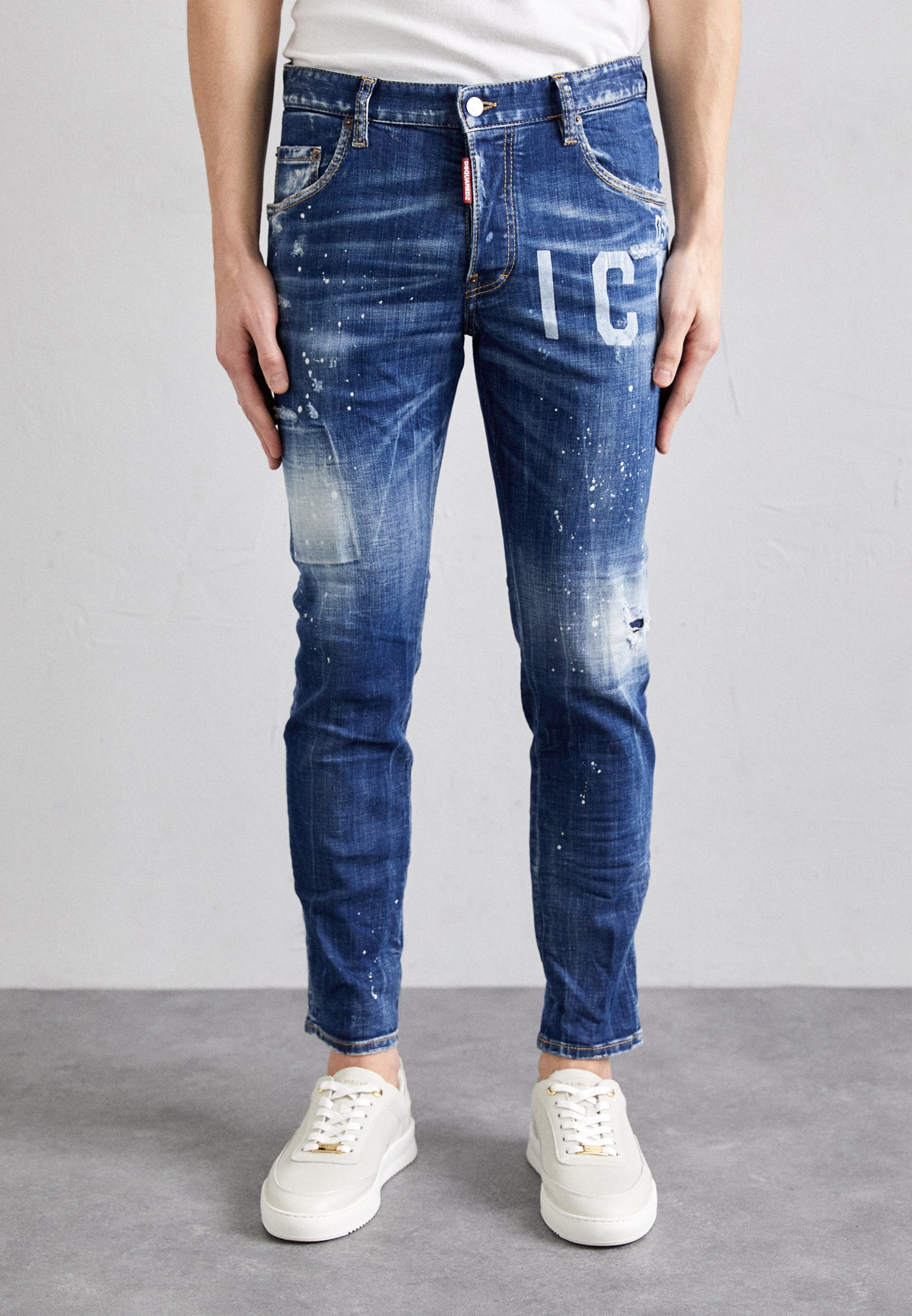DSQUARED2 ICON 5 POCKETS - Džíny Slim Fit - blue denim