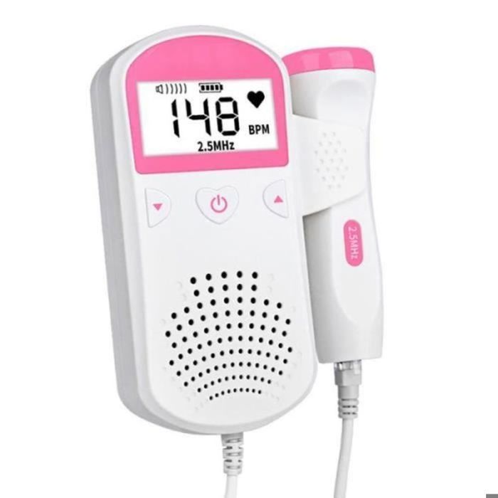 JL26828 - Doppler fetal doméstico, detector de frecuencia cardíaca prenatal para bebés, sonar, estetoscopio Doppler doméstico