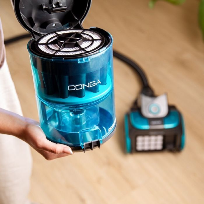 Aspiradora sin bolsa Cecotec Conga Rockstar Multicyclonic XL PowerStyle. Aspiradoras de bote de 900 W, regulador de potencia.
