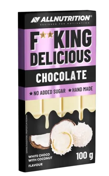 Allnutrition Fitking Delicious White Choco with Coconut - Chocolate 100 g