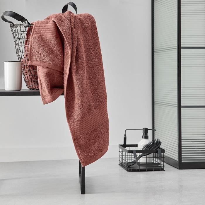 TODAY Essential - Toalla de baño maxi 90x150 cm 100% algodón color terracota