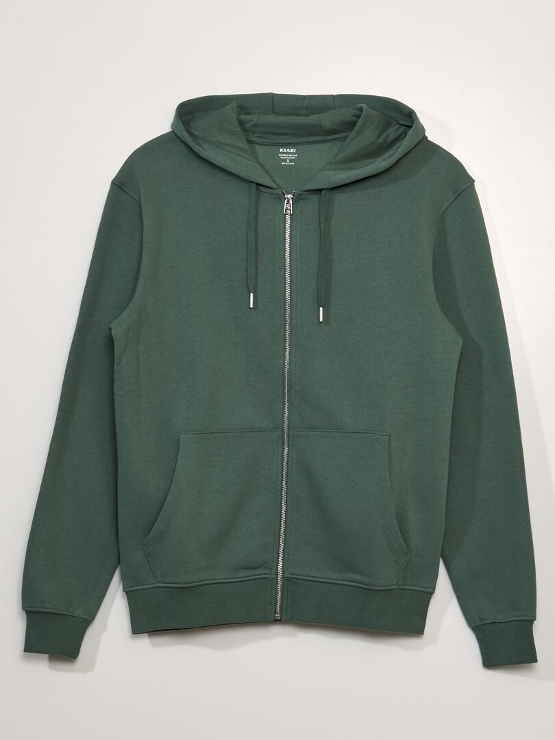 Sudadera con capucha de felpa - VERDE