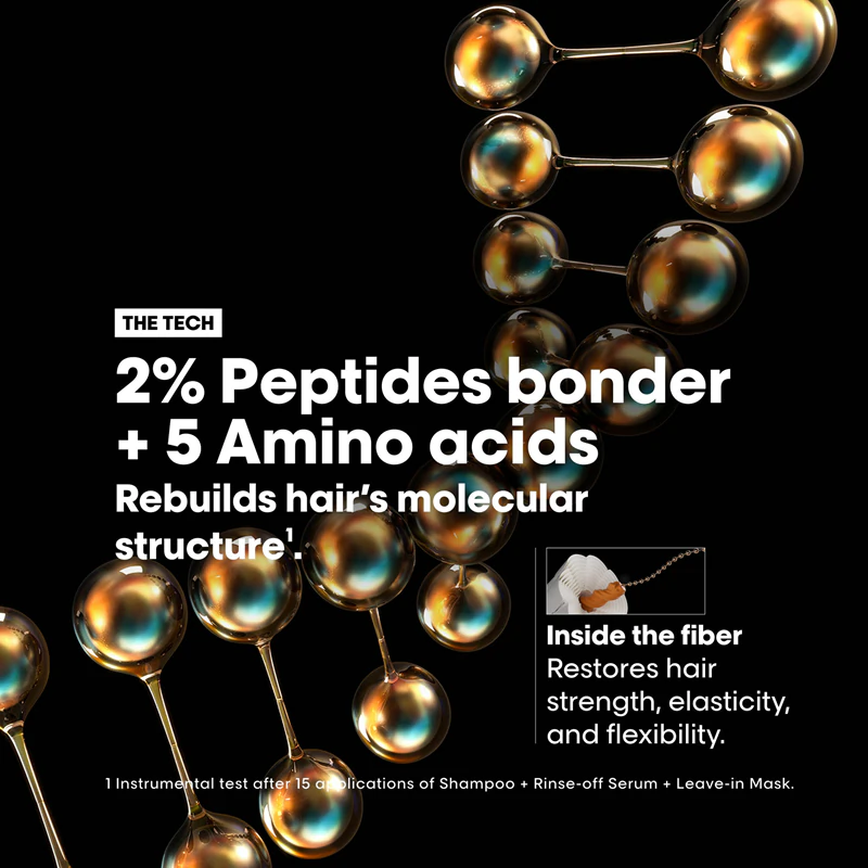 Shampoo fortalecedor molecular L'Oréal Professionnel Serie Expert Absolut Repair para cabelos danificados