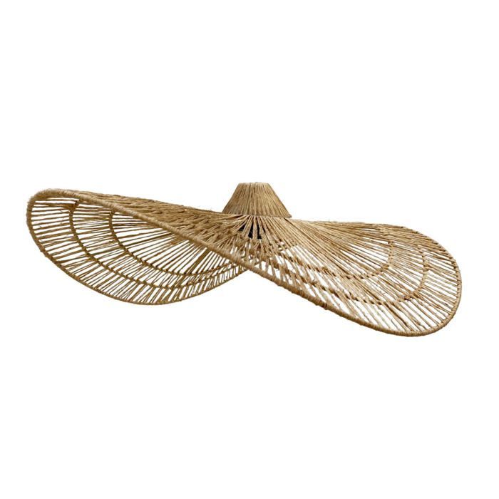 Abat jour naturel seul MARBELLA H14cm