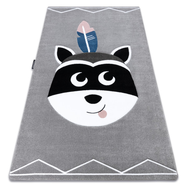 Dywan PETIT RACCOON MUKKI SZOP szary 140x190 cm