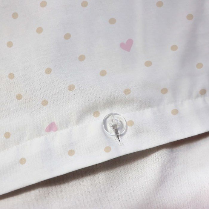 Parure de lit enfant 100% coton - MATT & ROSE - OPÉRA - Blanc - 140x200+63x63cm