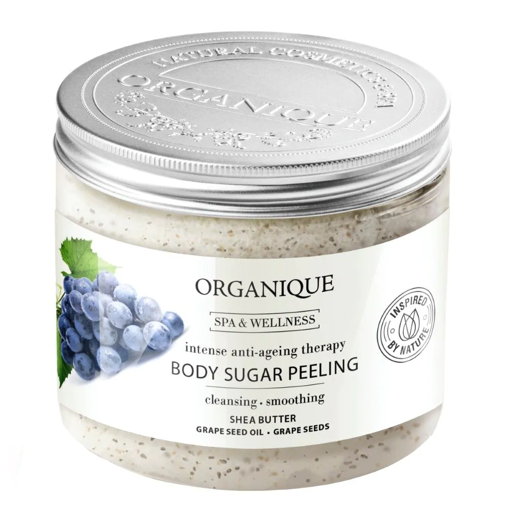 Organique Grape anti-ageing Peeling cukrowy do ciała 200 ml