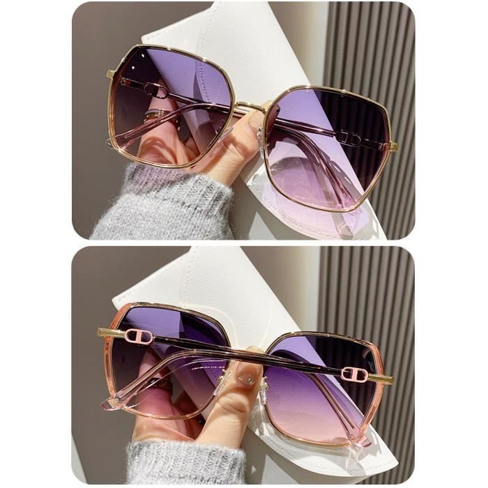 Óculos de Sol Femininos - Novidade para 2023 - Proteção Solar e UV - Óculos de Sol Polarizados Premium - Ouro Rosé e Flocos Rosa