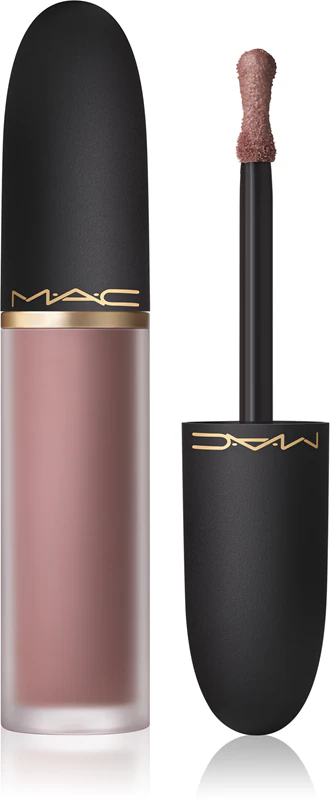 MAC Cosmetics Powder Kiss Lip + Cheek Mousse é um cosmético multifuncional para maquiagem de lábios e bochechas.