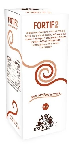 ERBENOBILI Erbenobili Fortif 2, complément alimentaire à base de ferments lactiques, 30 gélules