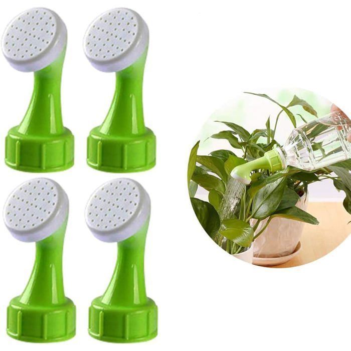 Juego de 4 piezas de tapones para botellas con rociador, regadera, hervidor, cabezal de ducha, herramientas de jardín, regaderas para botellas, etiqueta