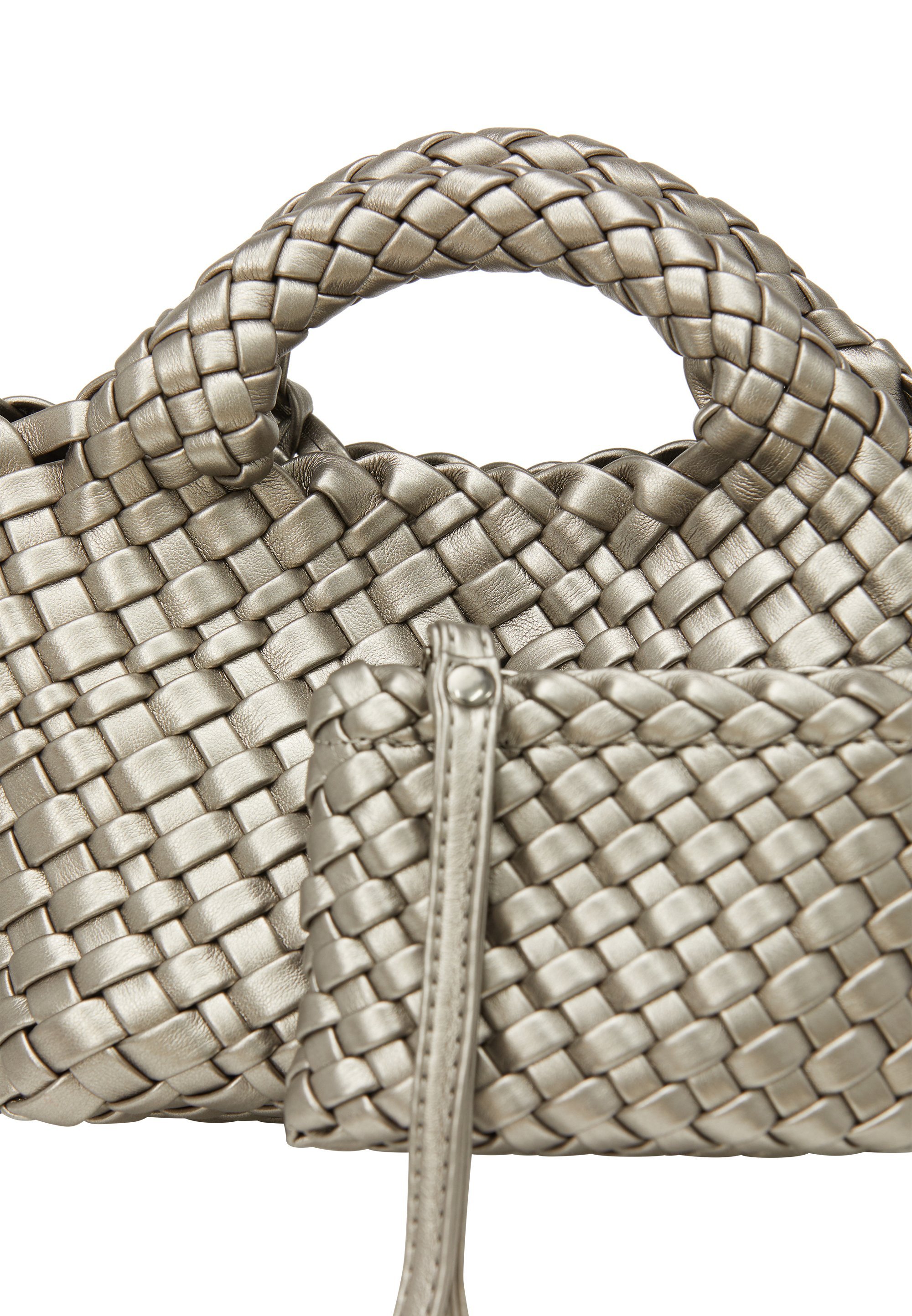 faina 2-in-1-Set – Handtasche – silber