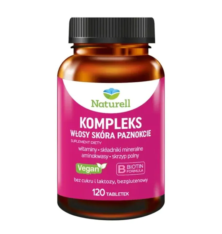Naturell Kompleks Włosy Skóra Paznokcie 120 tabletek