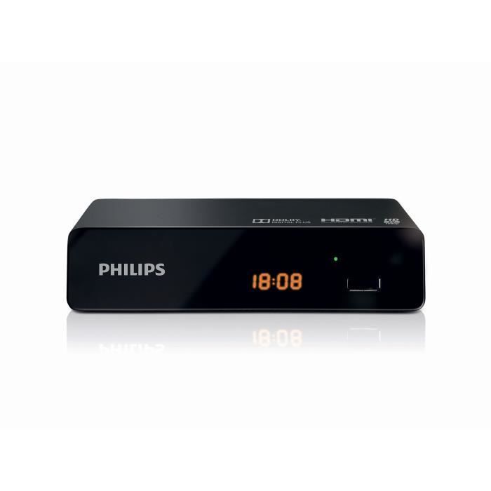 Receptor digital terrestre PHILIPS DTR3000 DVB-T2 HD con grabadora USB