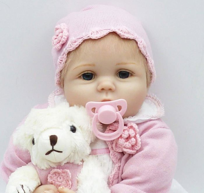 Reborn Doll - No Name - 55 cm - Silicone Vinyl - Realistic - Birthday Gift