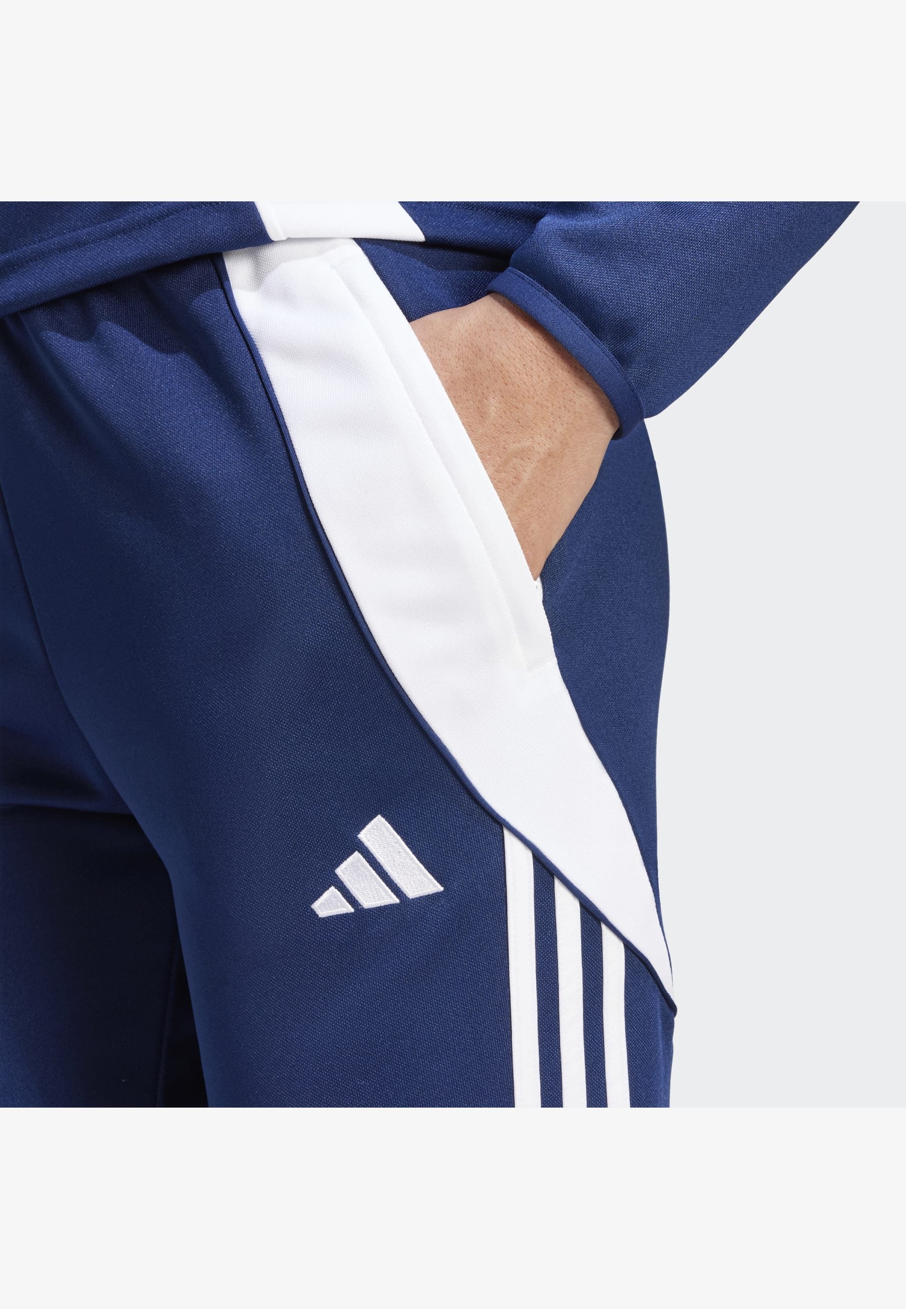 adidas Performance TIRO24 WOMEN - Trainingsbroek - team marineblauw/wit