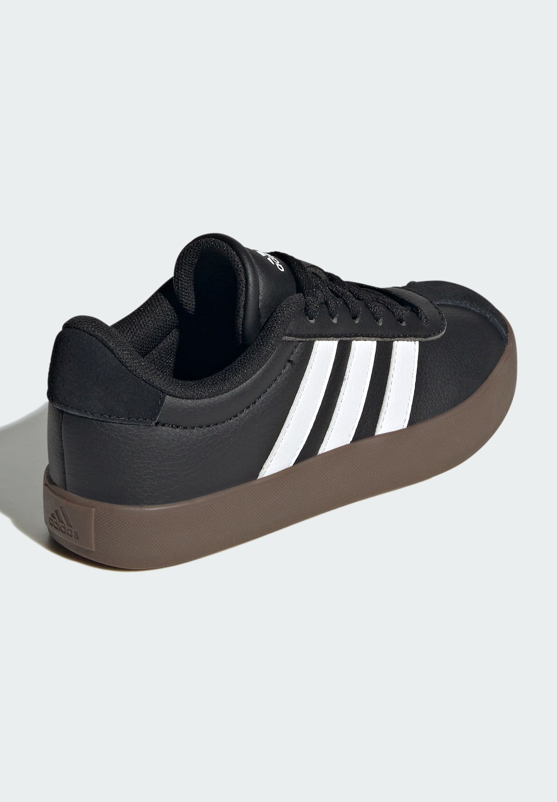adidas Sportswear VL COURT 3.0 - Babacipő - fekete felhőfehér gumi