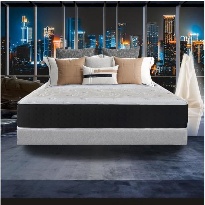 Materasso in memory foam Memo 160x200 cm - Spessore 28 cm - 8 zone di comfort con memory foam adattivo - IZTOSS