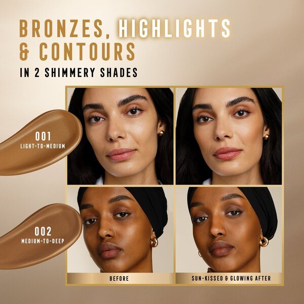Max Factor Miracle 002 Srednje duboki Pure Golden Glow bronzer 15ml