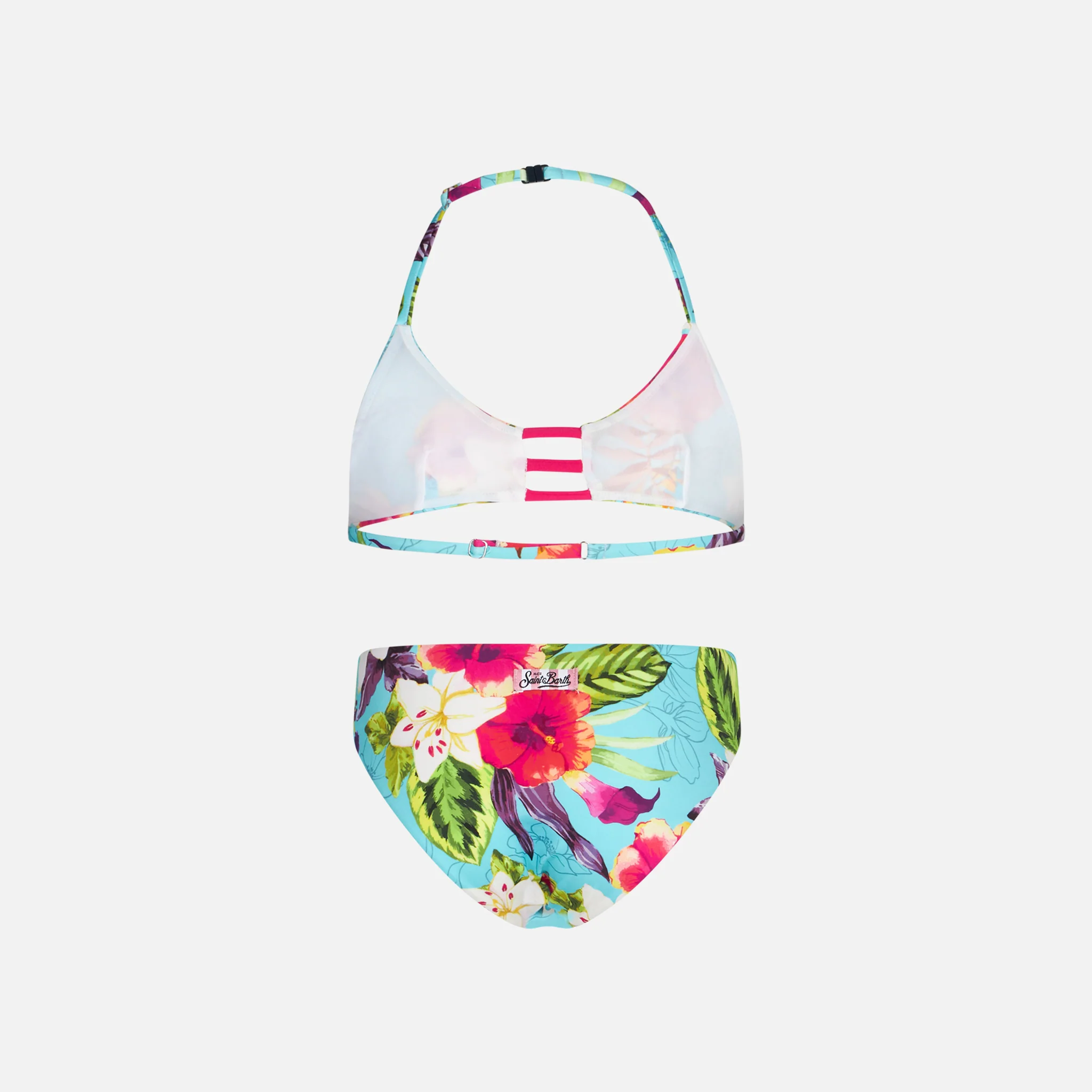 Djevojački bikini s printom hibiskusa