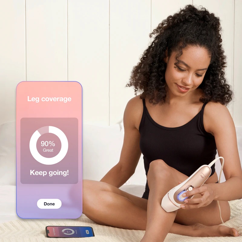 Braun Smart Skin Expert IPL7147 inteligentna IPL naprava za odstranjevanje dlak na telesu, obrazu, bikini predelu in pod pazduhami