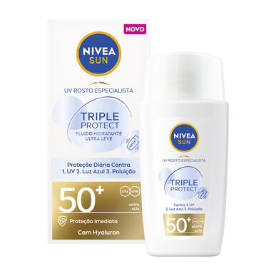 Protector solar facial Nivea Sun Triple Protect SPF 50 40 ml