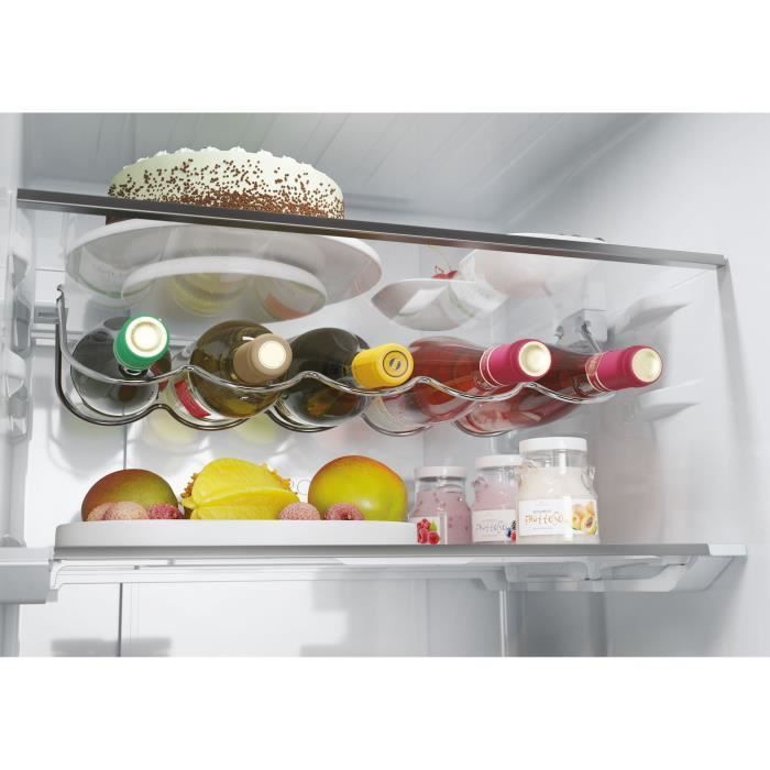Combi refrigerator - HAIER - 3D 60 Series 5 HTW5618ENPT - Energy Class E - 360 L - 185 x 59.5 x 66.7 cm - Black