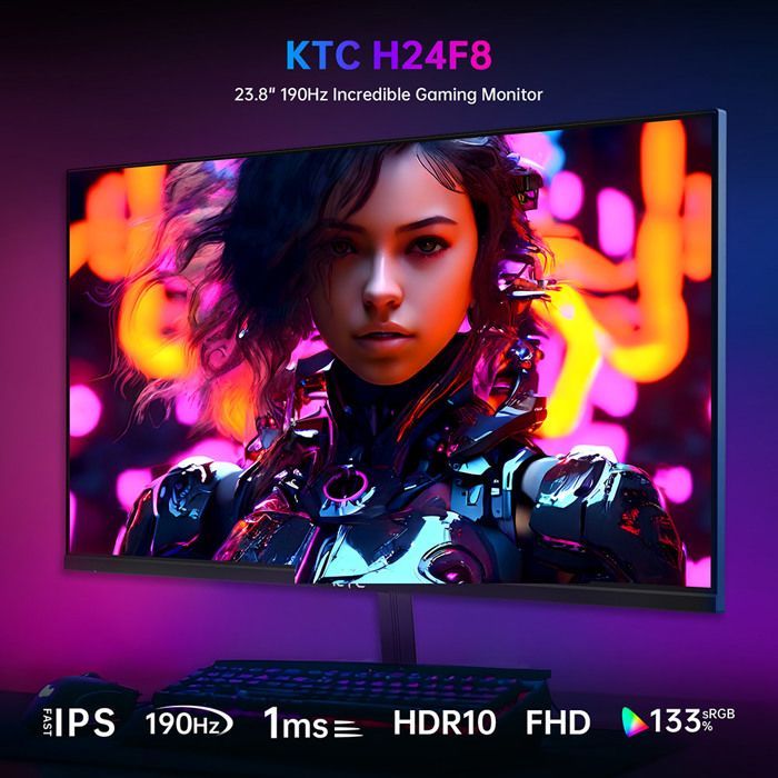 KTC H24F8 23,8-Zoll FHD 180Hz Gaming-Monitor