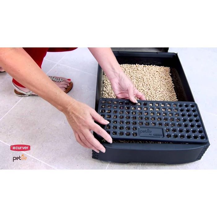 Curver Bac à litière pour chats 51x38,5x39,5 cm Anthracite