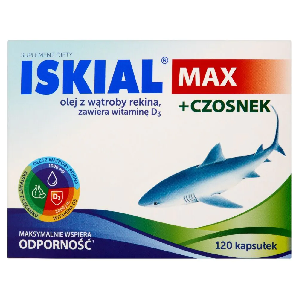 Iskial Immuno + Czosnek, Suplement diety na wzmocnienie odporności, Kapsułki