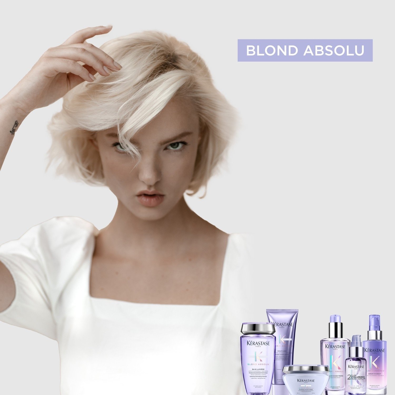 Kérastase plaukų serumas Blonde Absolu 2 % reines hialurono rūgšties serumas – 50 ml