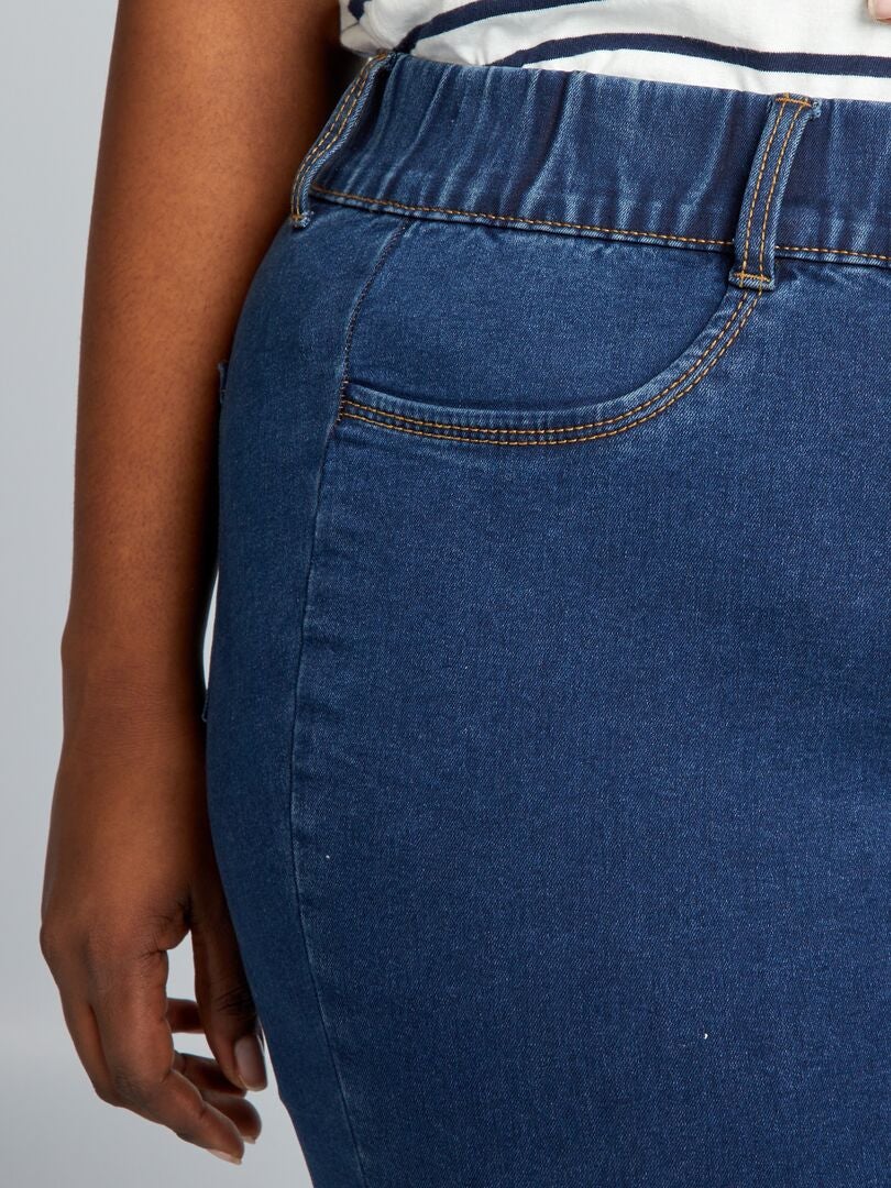 Calça Jeggings Regular Stretch de Cintura Alta - AZUL