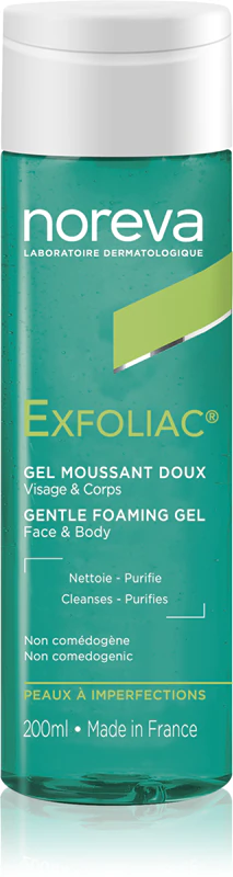 Noreva Exfoliac Gentle Foaming Gel jemný pěnivý gel pro problematickou pleť